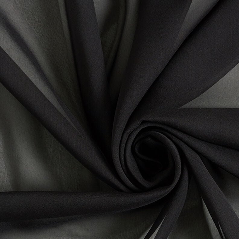 Mousseline de soie – noir,  image number 1