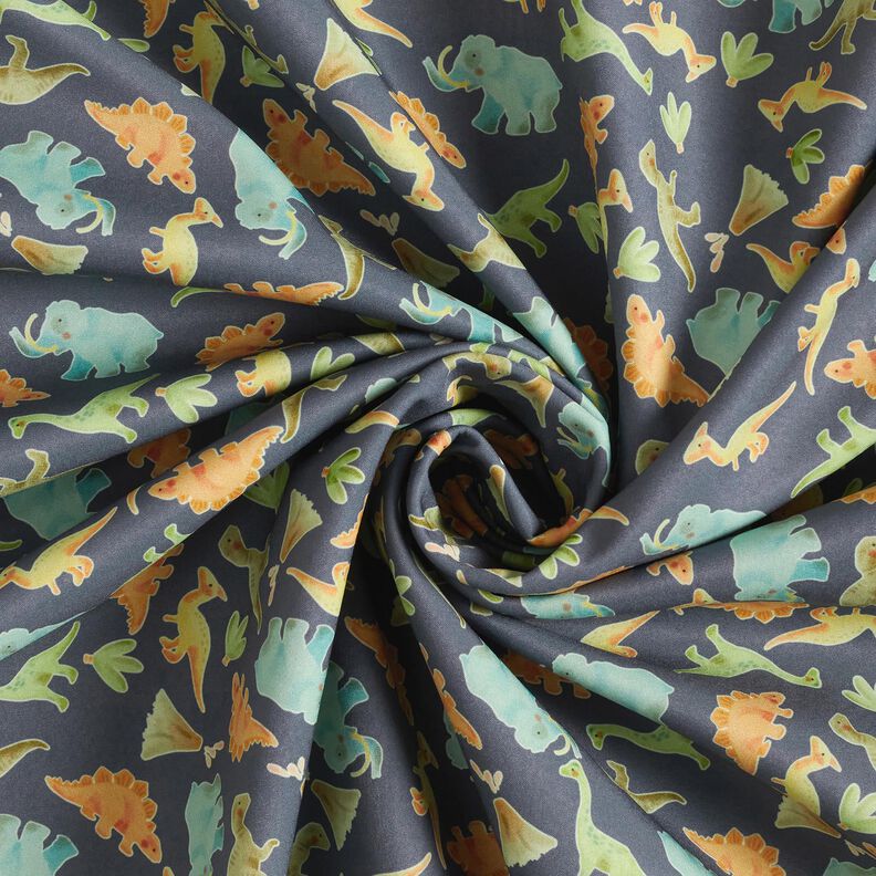 Softshell Petits dinosaures Impression numérique – anthracite,  image number 4