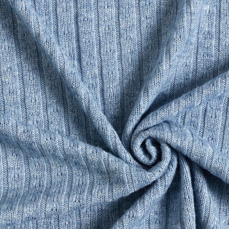 Tissu maille Tissu ajouré à rayures pailletées élégantes – bleu clair,  image number 3