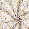Tissu en coton Cretonne fleurs délicates – blanc/vieux rose,  thumbnail number 3