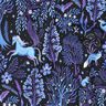 French Terry Sweat d’été Forêt de conte de fée Impression numérique | Poppy Fabrics – bleu,  thumbnail number 2