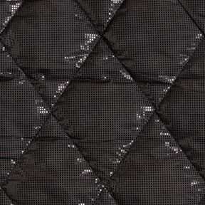 Tissu matelassé Losanges légèrement brillants – noir, 