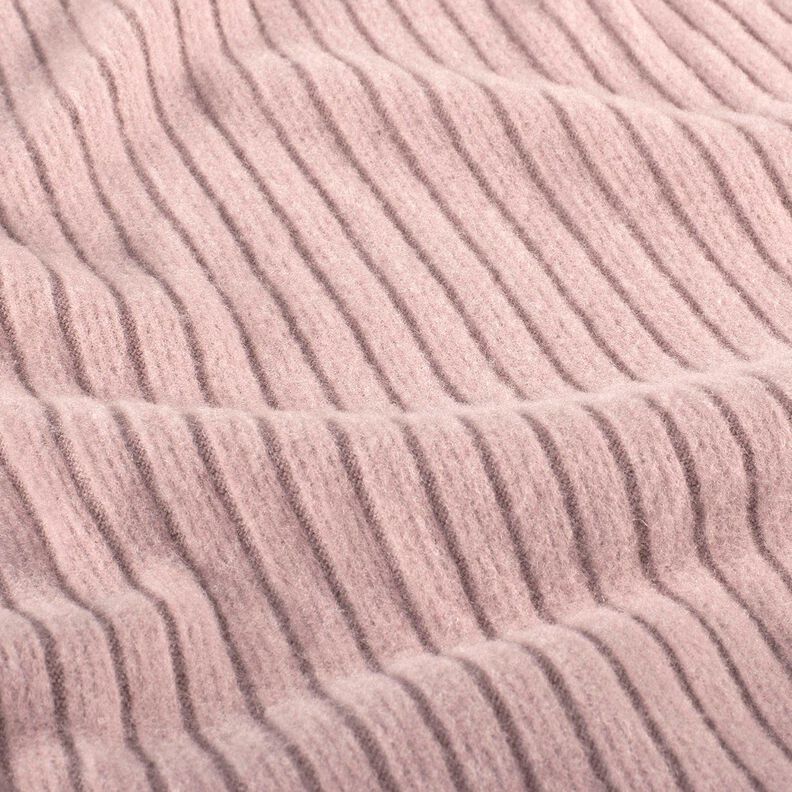 Tricot côtelé uni ultra doux – vieux rose clair,  image number 2