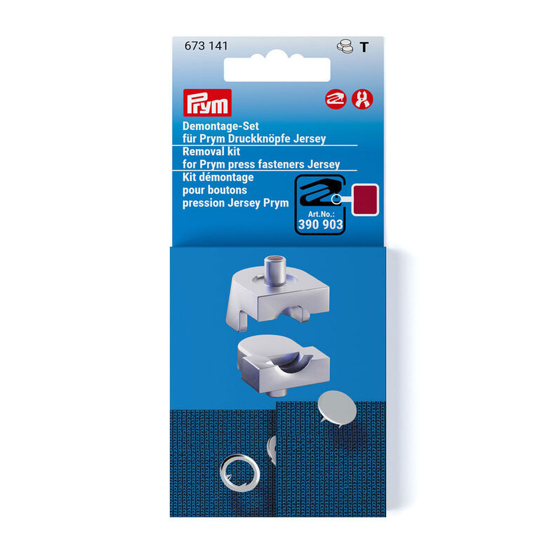 Kit de démontage boutons-pression Jersey [Ø 8 + 10 mm] | Prym – argent métallisé,  image number 1