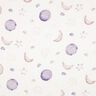 GOTS Tissu double gaze de coton Ciel nocturne Impression numérique | Poppy Fabrics – ivoire/mauve,  thumbnail number 1