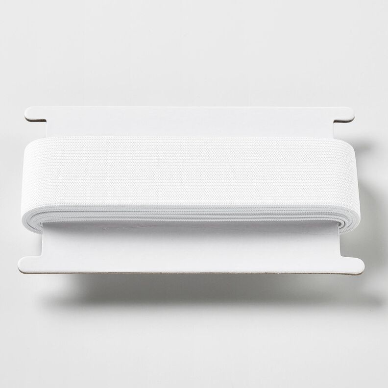 Bande en caoutchouc lisse [3 m | 40 mm] – blanc,  image number 1
