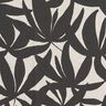 Tissu de décoration Semi-panama Feuilles sobres – noir/nature,  thumbnail number 5