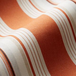 Toile pour store banne Rayures mélangées – terre cuite/gris, 