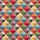 Tissu décoratif Gobelin losanges rétro colorés,  thumbnail number 1