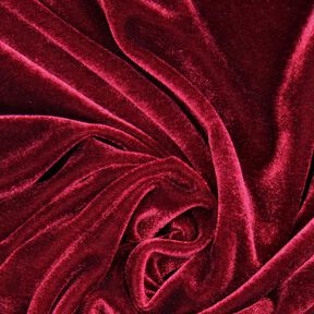 Velours stretch rouge bordeaux, 