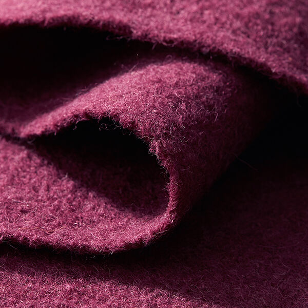 Loden de laine foulé – pourpre,  image number 4