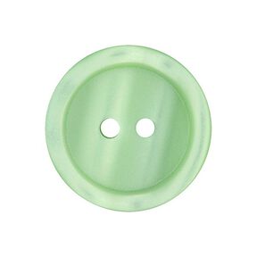 Bouton plastique 2 trous Basic - vert clair, 