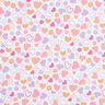 Flanelle coton Cœurs colorés – blanc,  thumbnail number 1