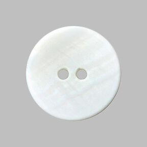 Bouton nacré pastel - blanc, 