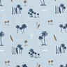 Jersey coton Sentiment d'Hawaï – bleu argenté,  thumbnail number 1