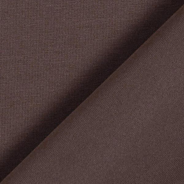 Jersey coton Medium uni – marron noir,  image number 5