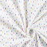 Popeline coton Traits multicolores – blanc,  thumbnail number 3