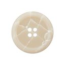 Bouton polyester 4 trous Recycling – beige, 