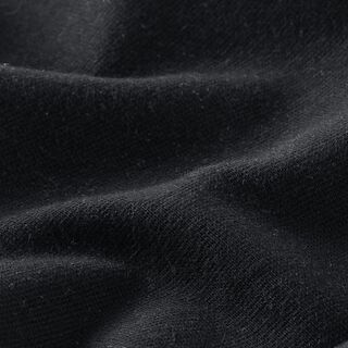 GOTS Bord-côtes coton | Tula – noir | Reste 60cm, 