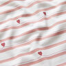 Jersey coton Rayures et cœurs – écru/vieux rose,  thumbnail number 2