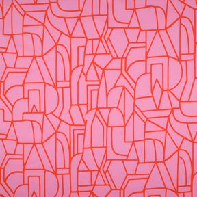 Voile de coton Town | Nerida Hansen – violet pastel/rouge feu, 