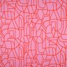 Voile de coton Town | Nerida Hansen – violet pastel/rouge feu,  thumbnail number 1