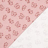 Flanelle coton Chats | by Poppy – vieux rose clair/bordeaux,  thumbnail number 4