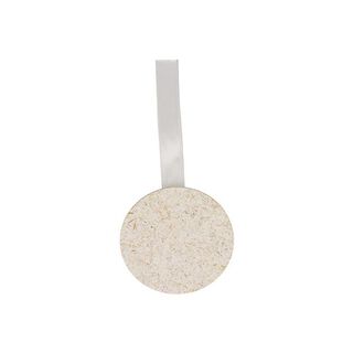 Embrasse à fermeture magnétique en paille de riz [21,5cm] – blanc, 