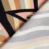 Tissu viscose abstrakte Linien – noir/or rose,  thumbnail number 4
