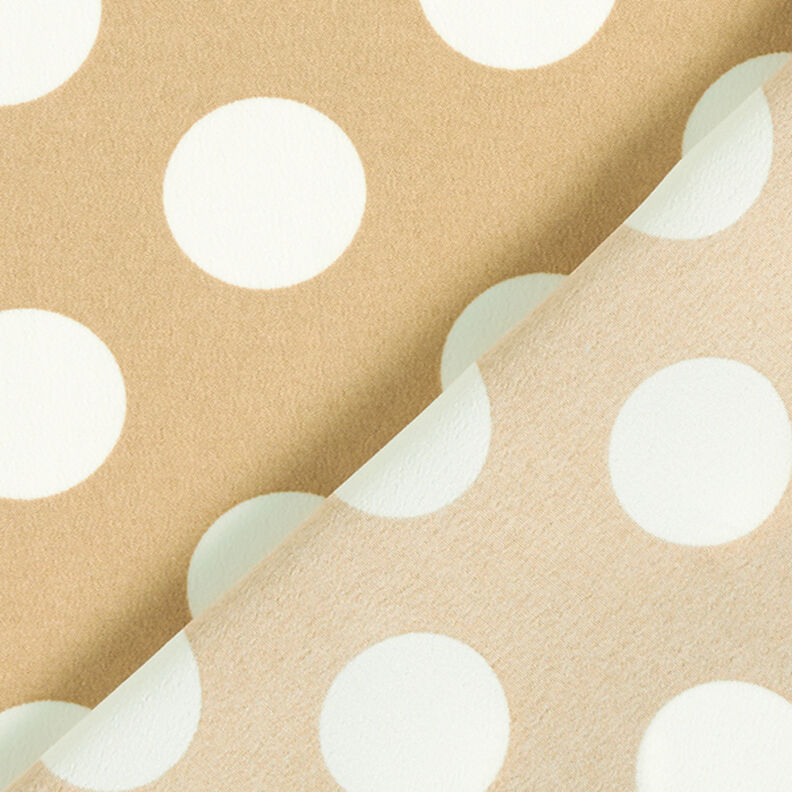 Tissu crêpe Pois [2,5 cm] – beige,  image number 4