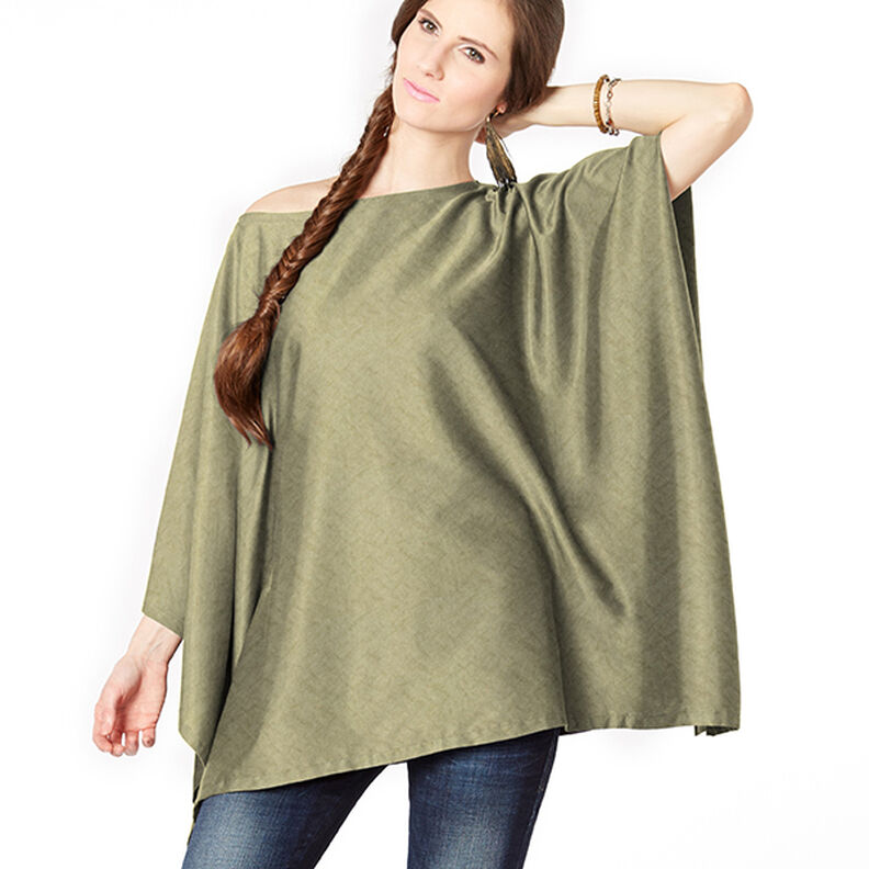 Mélange viscose Reflet brillant – kaki clair,  image number 9