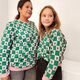 Soft sweat Sapins de Noël – vert genévrier/rose clair,  thumbnail number 6