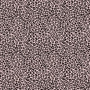Jersey coton Mini imprimé léopard – rose clair/noir, 