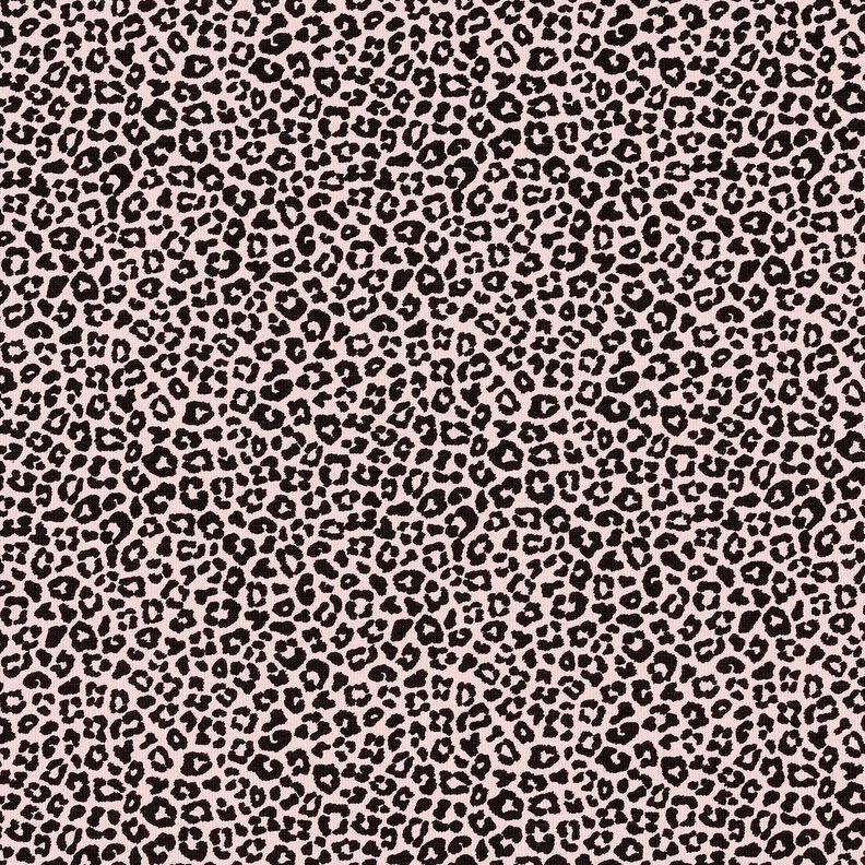 Jersey coton Mini imprimé léopard – rose clair/noir, image number 1