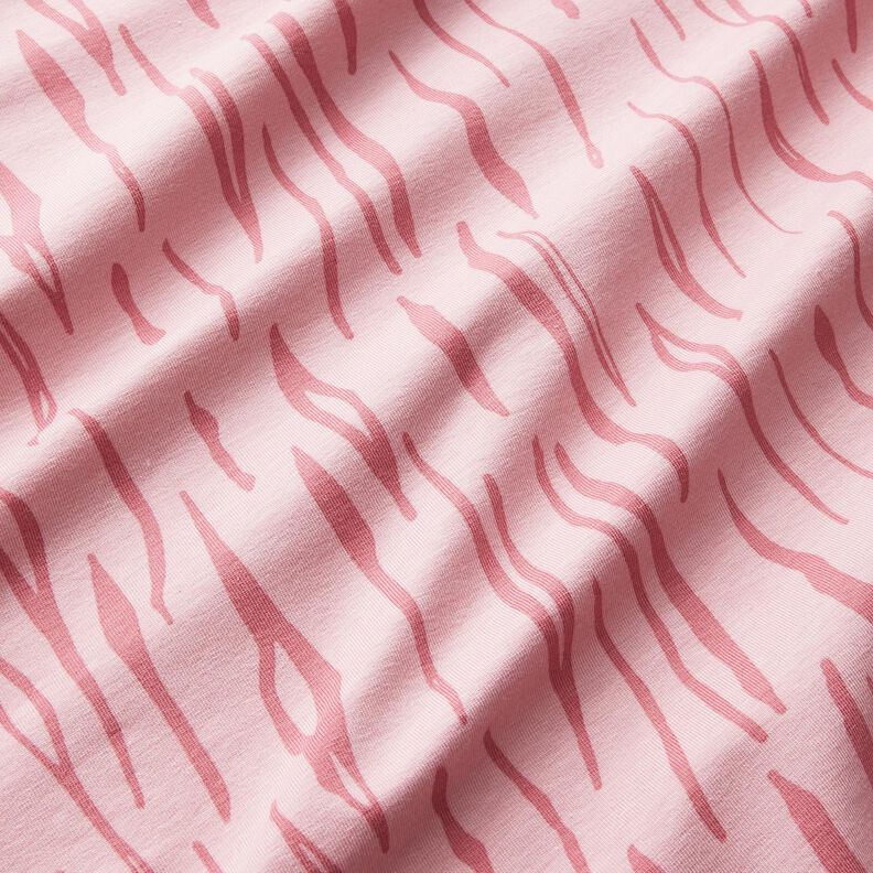 Jersey coton zèbre – vieux rose clair, image number 2