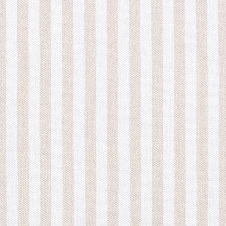 Tissu de décoration Semi-panama rayures verticales – beige clair/blanc,  image number 1