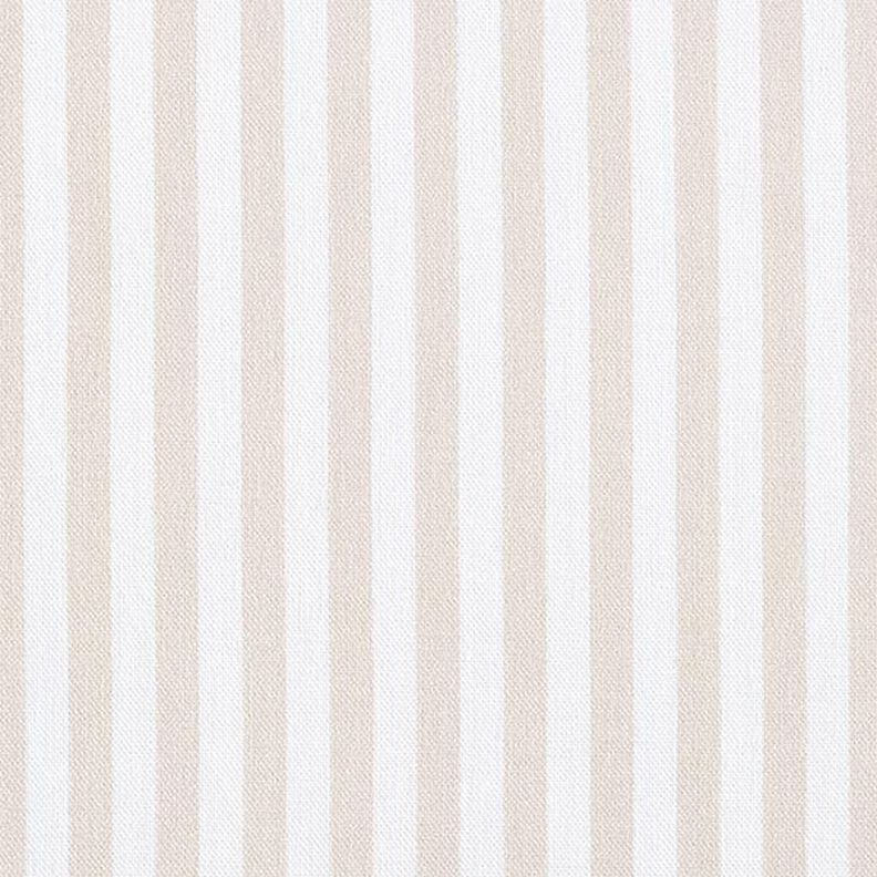 Tissu de décoration Semi-panama rayures verticales – beige clair/blanc,  image number 1