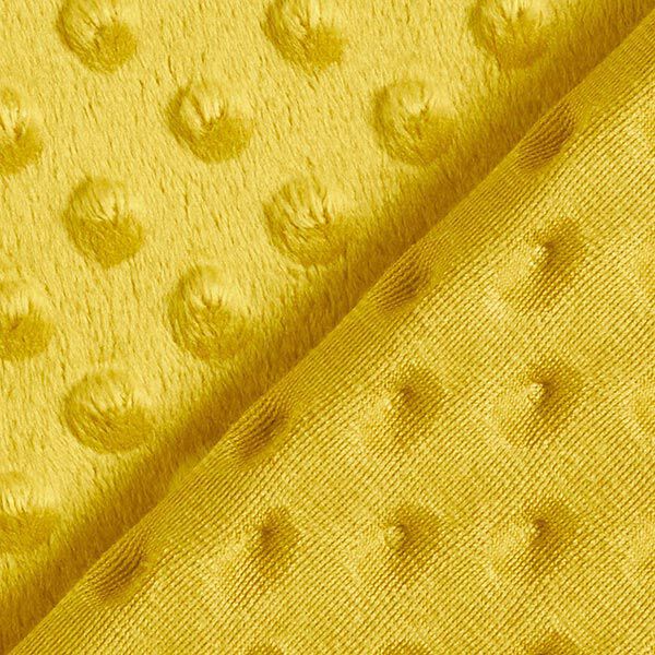 Polaire douillet points en relief – jaune curry – Échantillon,  image number 4