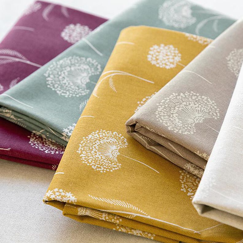 Tissu de décoration Semi-panama pissenlit – nature/roseau,  image number 6