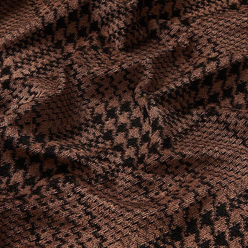 Jersey velours Prince de Galles – brun-marron/noir, image number 2