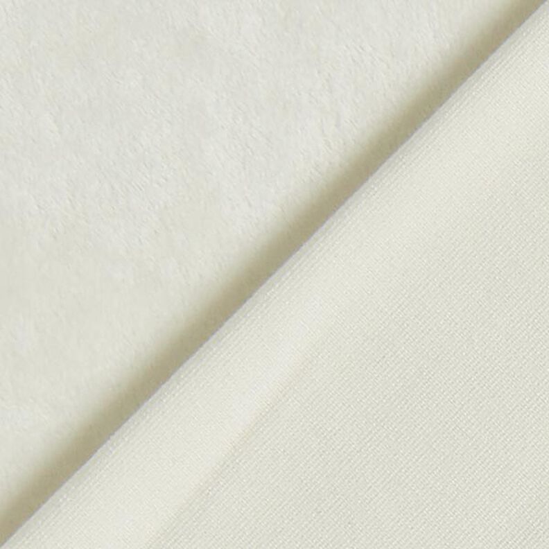 Velours stretch Tissu Nicki – blanc,  image number 3