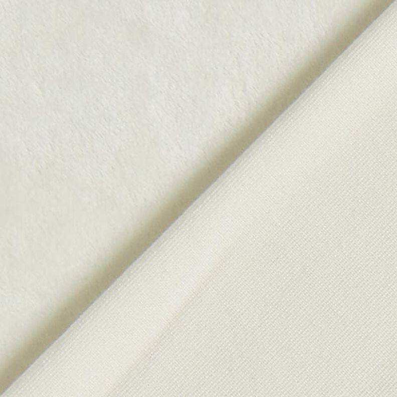 Velours stretch Tissu Nicki – blanc, image number 3