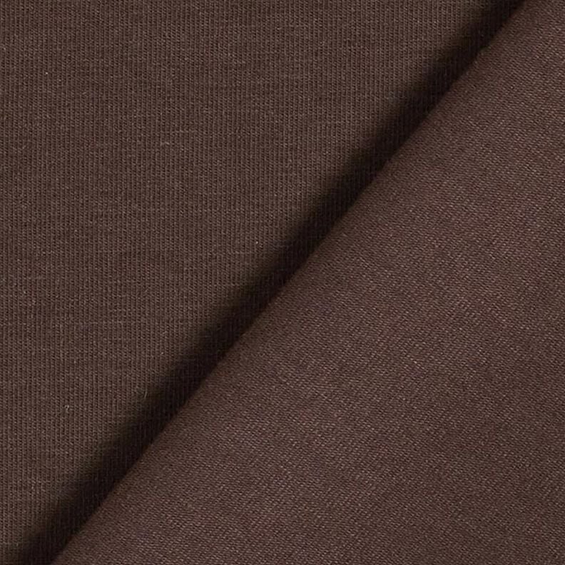 Jersey coton Medium uni – marron foncé,  image number 3