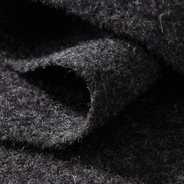 Loden de laine foulé – anthracite,  image number 4