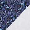 French Terry Sweat d’été Forêt de conte de fée Impression numérique | Poppy Fabrics – bleu,  thumbnail number 4