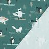 French Terry Sweat d’été Animaux aux sports d'hiver Impression numérique | Poppy Fabrics – pétrole,  thumbnail number 4