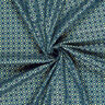 Tissu en coton Popeline Carreaux festifs – pétrole légère/or,  thumbnail number 3