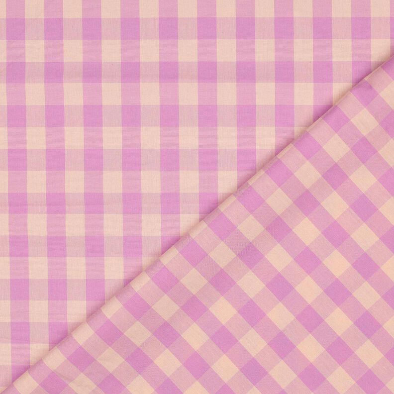 Popeline coton Carreau | Poppy Fabrics – rose clair/violet pastel,  image number 4