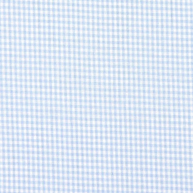 Tissu en coton Vichy à carreaux 0,2 cm – jean bleu clair/blanc,  image number 1