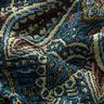 Tissu de décoration Gobelin Mandala Blumen – noir/bleu,  thumbnail number 2